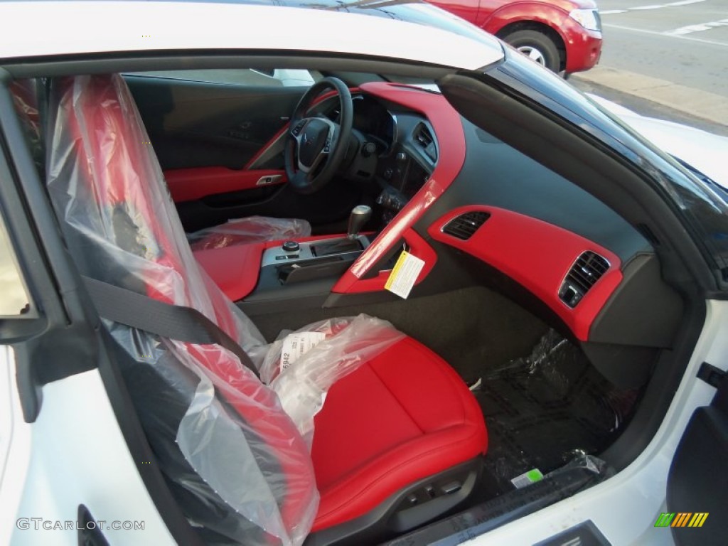 Adrenaline Red Interior 2014 Chevrolet Corvette Stingray Coupe Z51 Photo #88880190