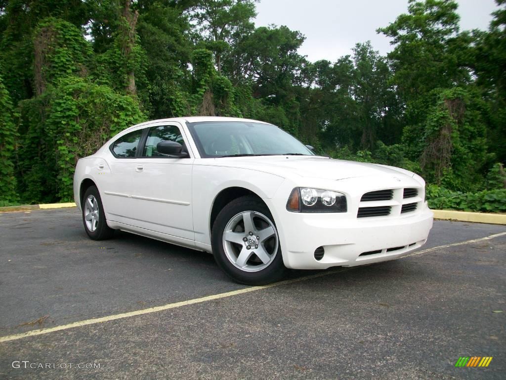 Stone White Dodge Charger