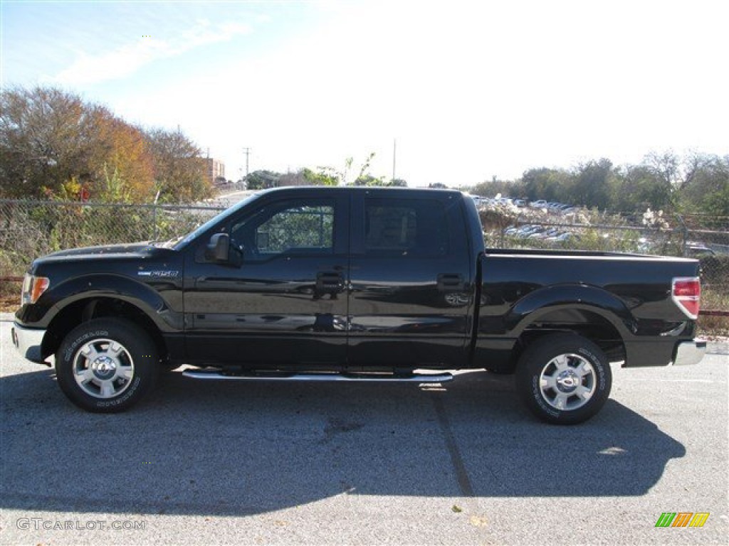 2014 F150 XLT SuperCrew - Tuxedo Black / Steel Grey photo #2