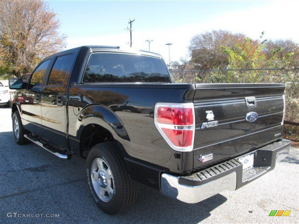 2014 F150 XLT SuperCrew - Tuxedo Black / Steel Grey photo #3