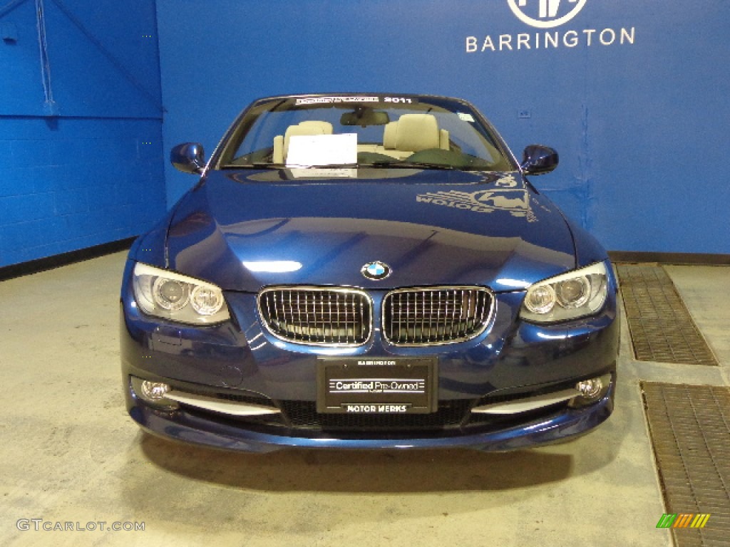 2011 3 Series 328i Convertible - Deep Sea Blue Metallic / Oyster/Black Dakota Leather photo #3