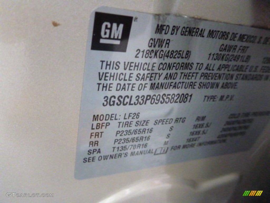 2009 VUE XE - Gold Mist / Tan photo #25