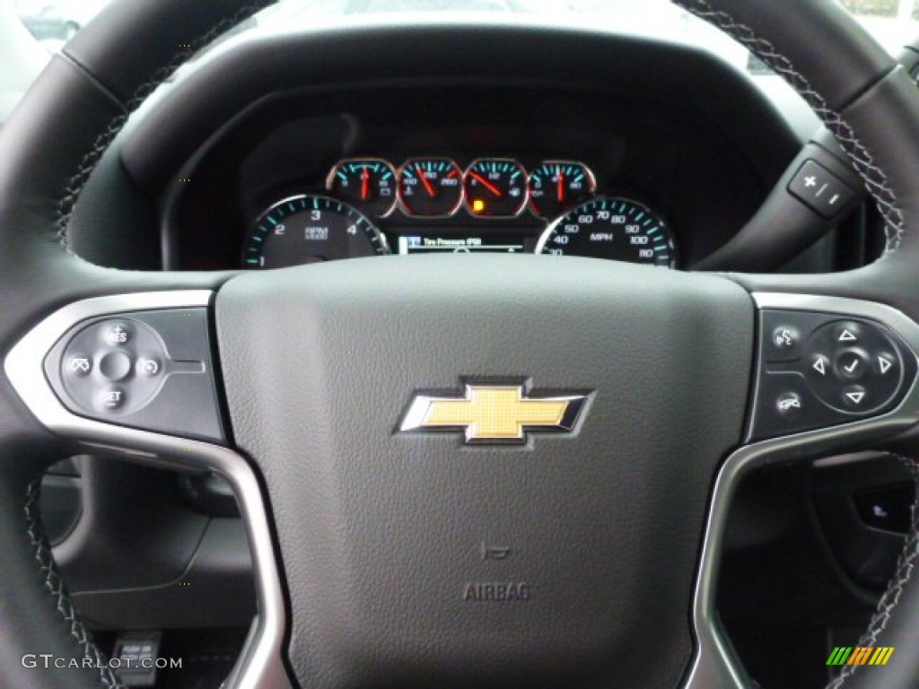 2014 Silverado 1500 LT Double Cab 4x4 - Black / Jet Black photo #15