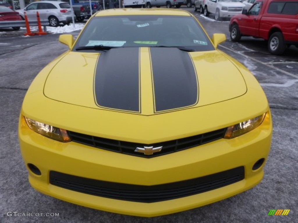 2014 Camaro LT Coupe - Bright Yellow / Black photo #8