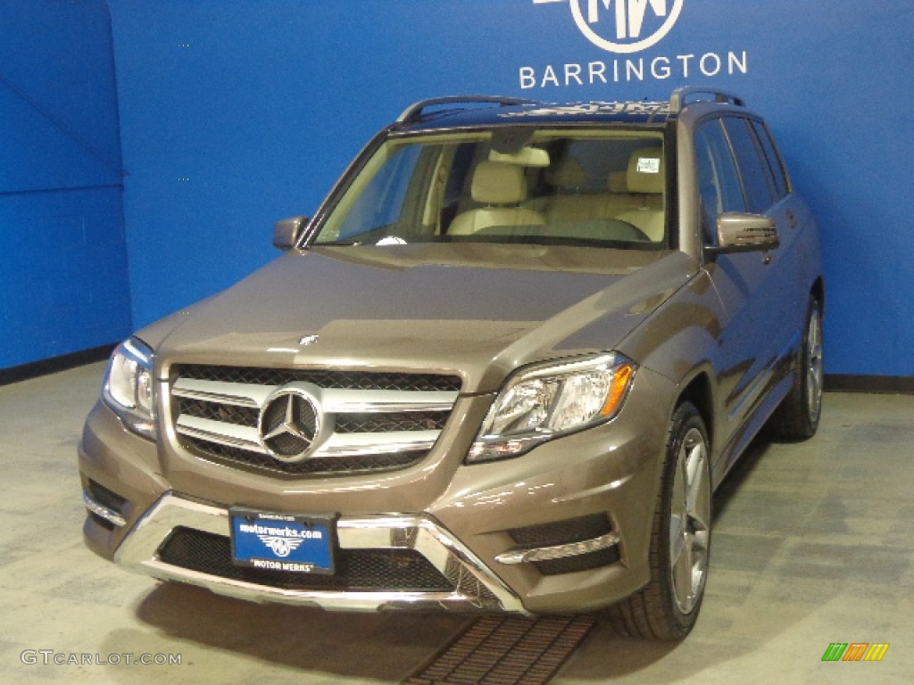 2013 GLK 350 4Matic - Pebble Grey Metallic / Almond/Mocha photo #1