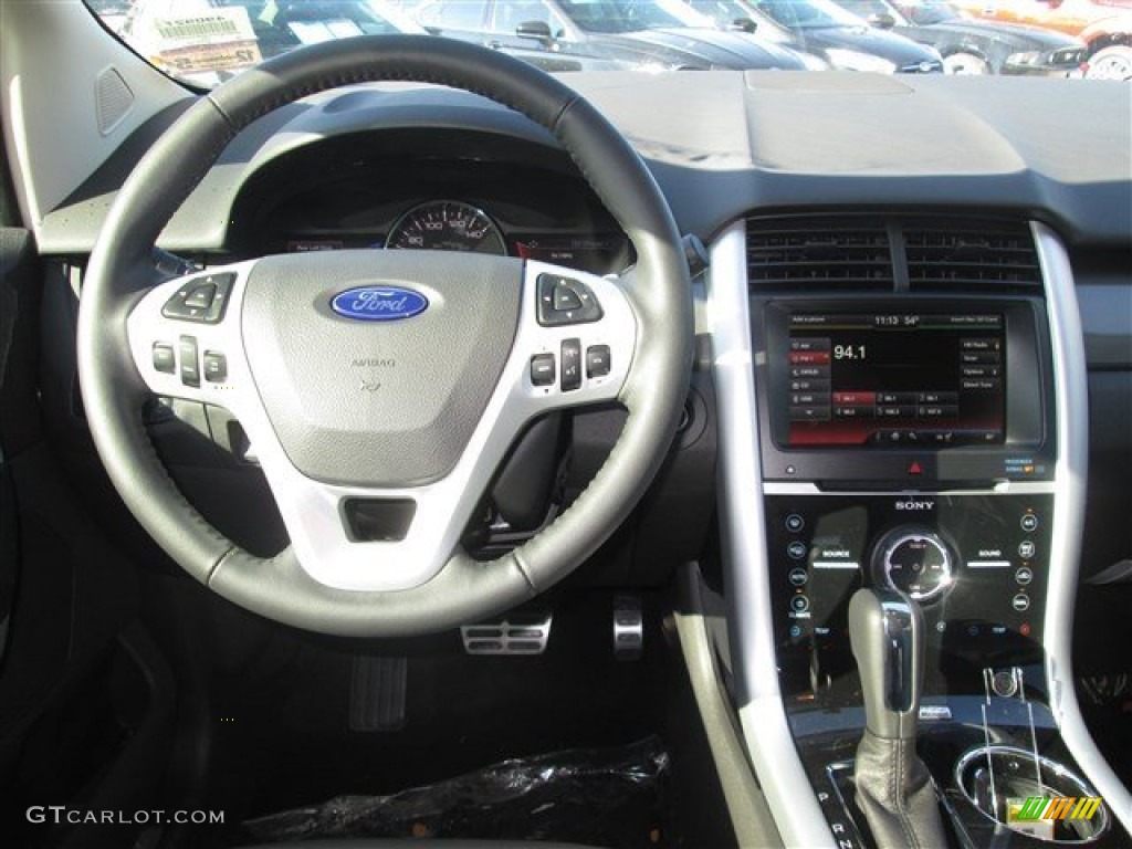 2014 Ford Edge Sport Sport Charcoal Black/Silver Smoke Metallic Dashboard Photo #88888549
