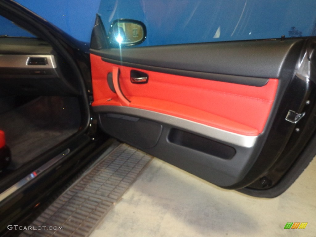 2011 3 Series 328i xDrive Coupe - Black Sapphire Metallic / Coral Red/Black Dakota Leather photo #23