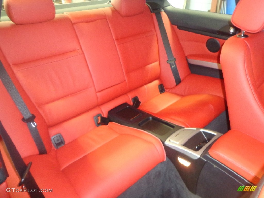 2011 3 Series 328i xDrive Coupe - Black Sapphire Metallic / Coral Red/Black Dakota Leather photo #27