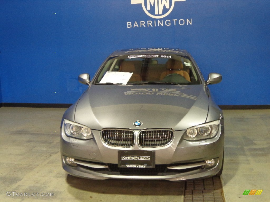 2011 3 Series 328i xDrive Coupe - Space Gray Metallic / Saddle Brown Dakota Leather photo #3