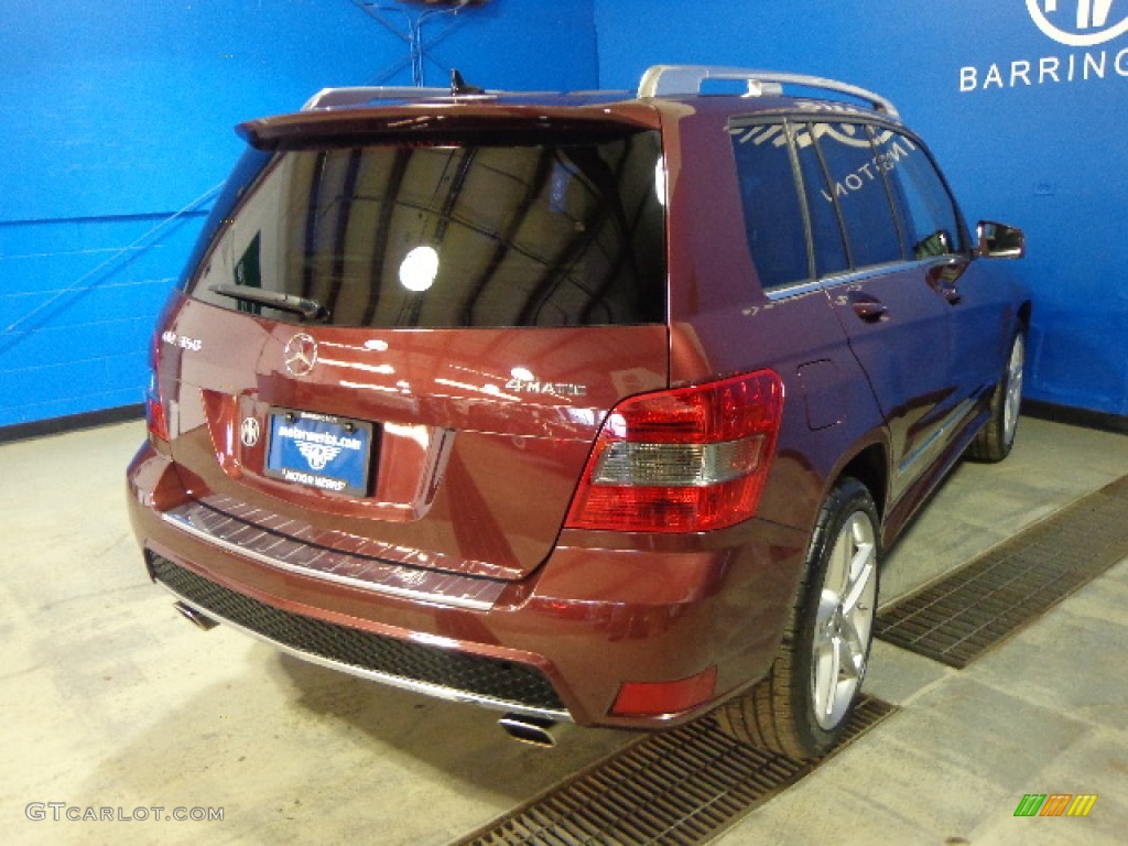 2011 GLK 350 4Matic - Barolo Red Metallic / Almond/Black photo #3