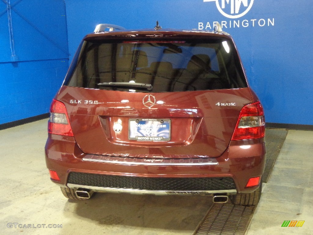 2011 GLK 350 4Matic - Barolo Red Metallic / Almond/Black photo #4