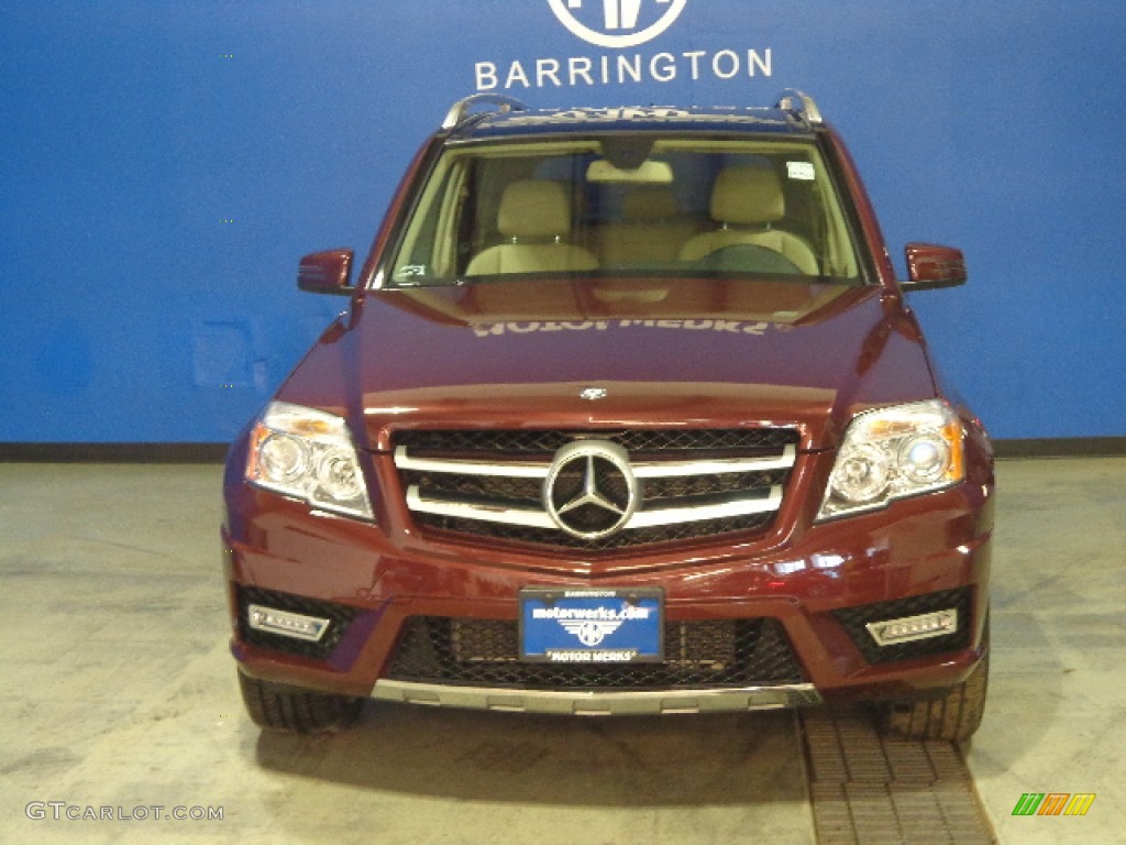 2011 GLK 350 4Matic - Barolo Red Metallic / Almond/Black photo #10