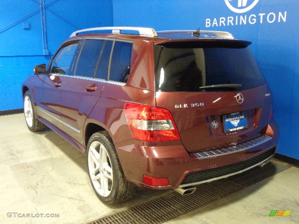2011 GLK 350 4Matic - Barolo Red Metallic / Almond/Black photo #14