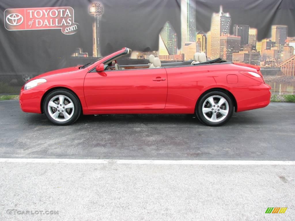 2007 Solara SLE V6 Convertible - Absolutely Red / Ivory photo #1