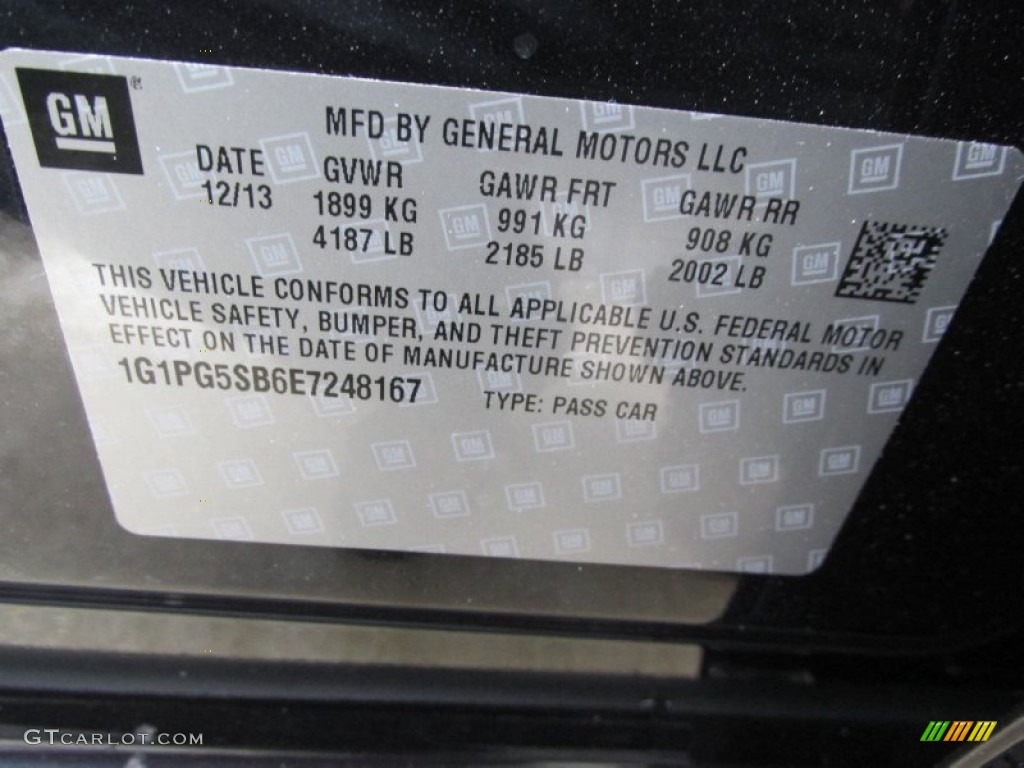 2014 Cruze LTZ - Blue Ray Metallic / Cocoa/Light Neutral photo #19