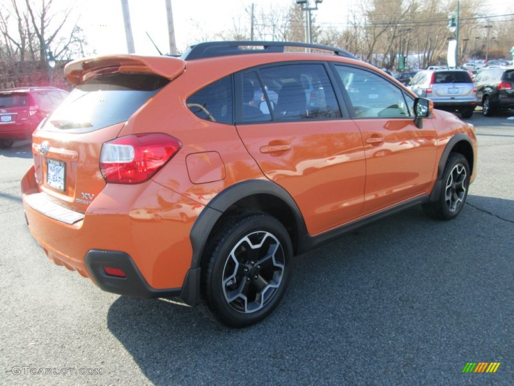 2013 XV Crosstrek 2.0 Premium - Tangerine Orange Pearl / Black photo #6