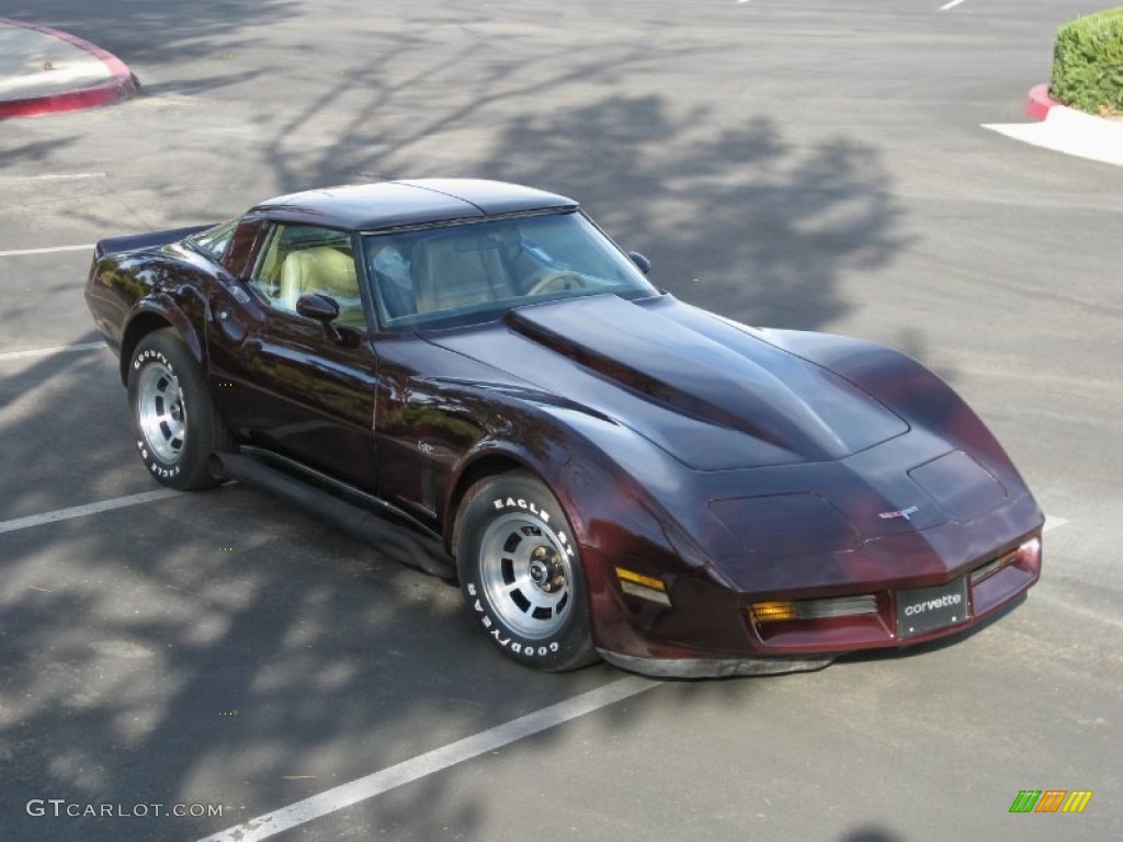 Dark Claret 1980 Chevrolet Corvette Coupe Exterior Photo #88893821