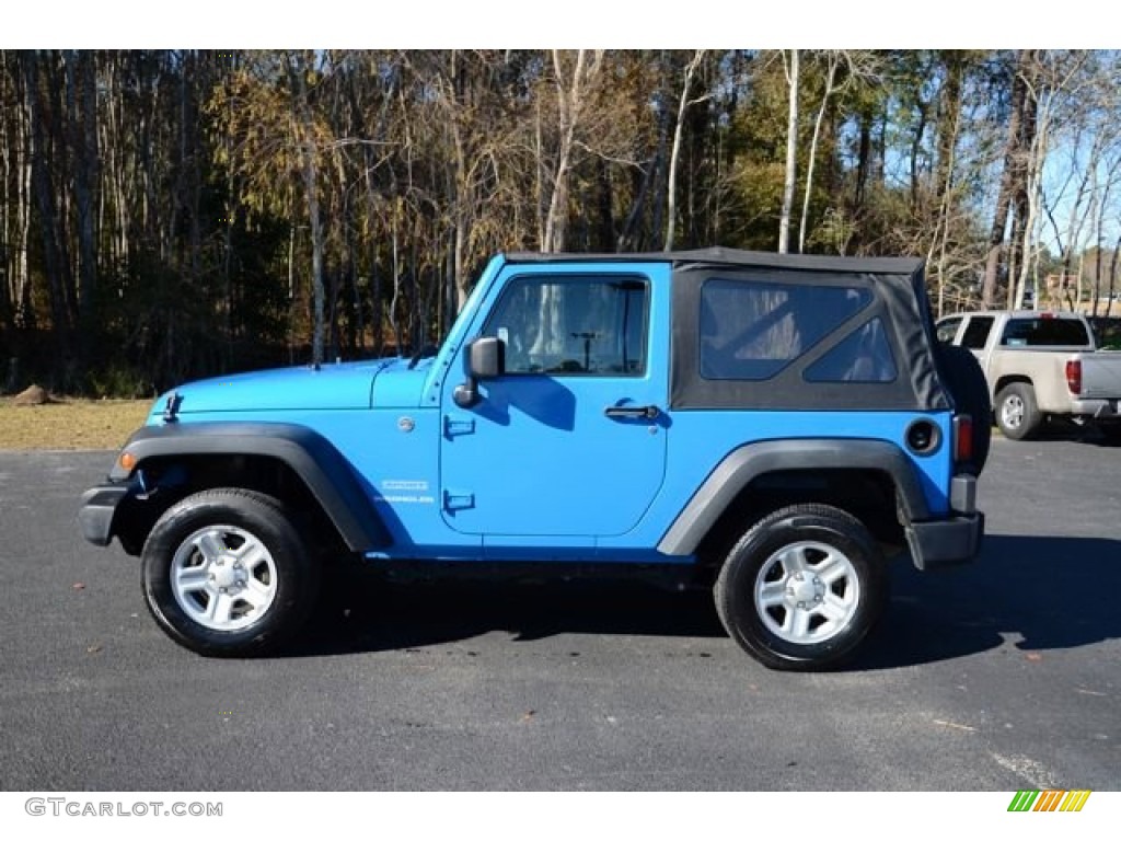 2012 Wrangler Sport 4x4 - Cosmos Blue / Black photo #8