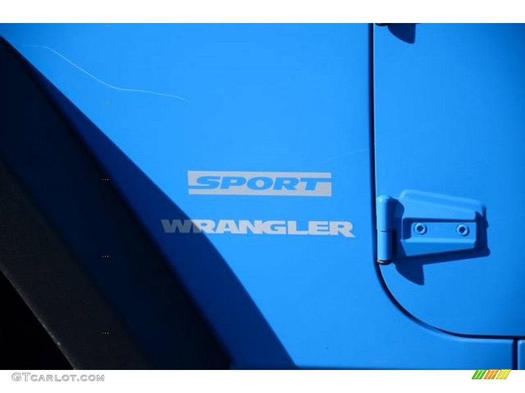 2012 Wrangler Sport 4x4 - Cosmos Blue / Black photo #9