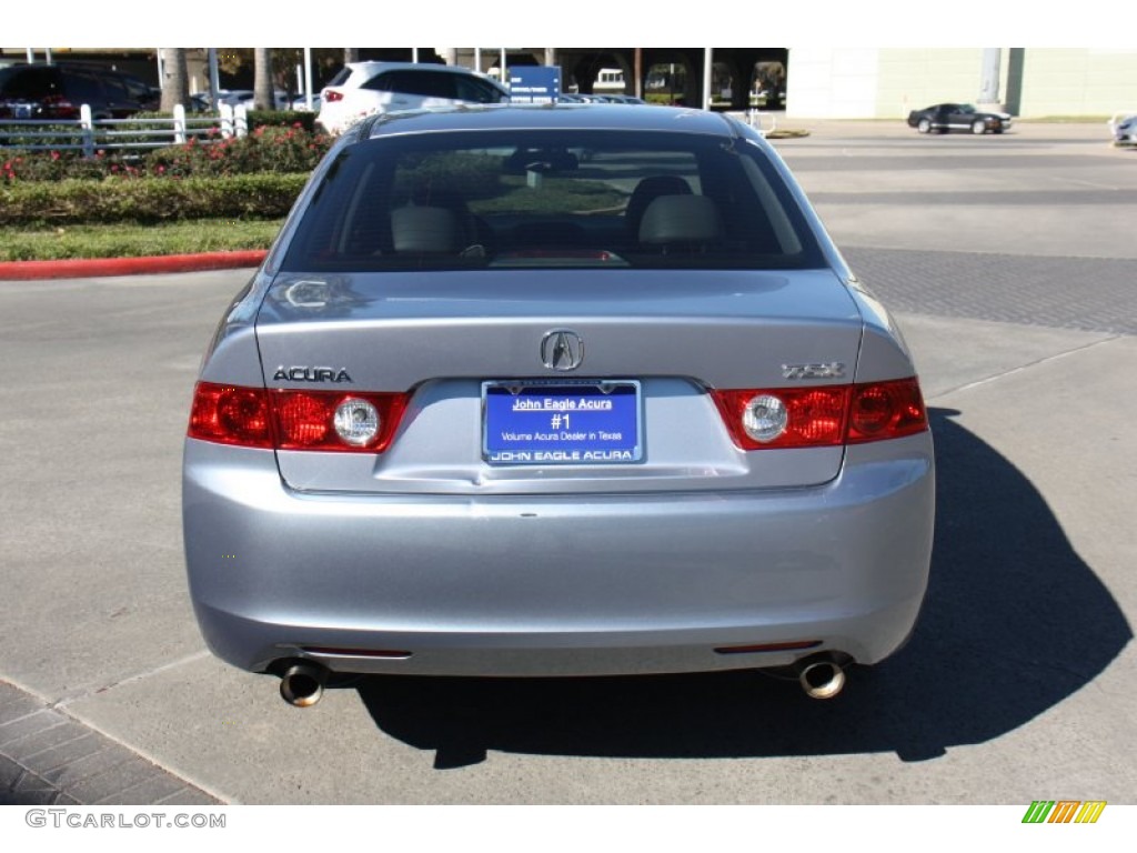 2004 TSX Sedan - Meteor Silver Metallic / Quartz photo #4