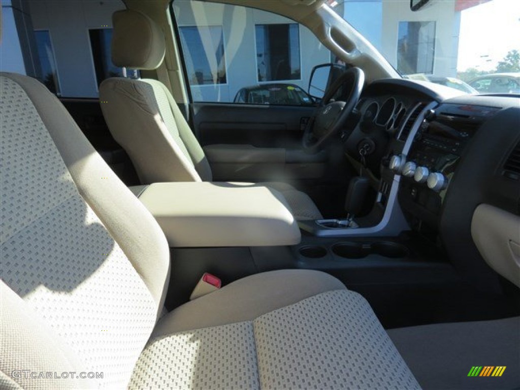 2011 Tundra SR5 CrewMax - Super White / Sand Beige photo #13