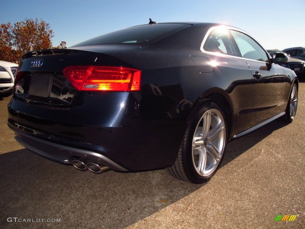 2014 S5 3.0T Premium Plus quattro Coupe - Moonlight Blue Metallic / Black/Chestnut Brown photo #2