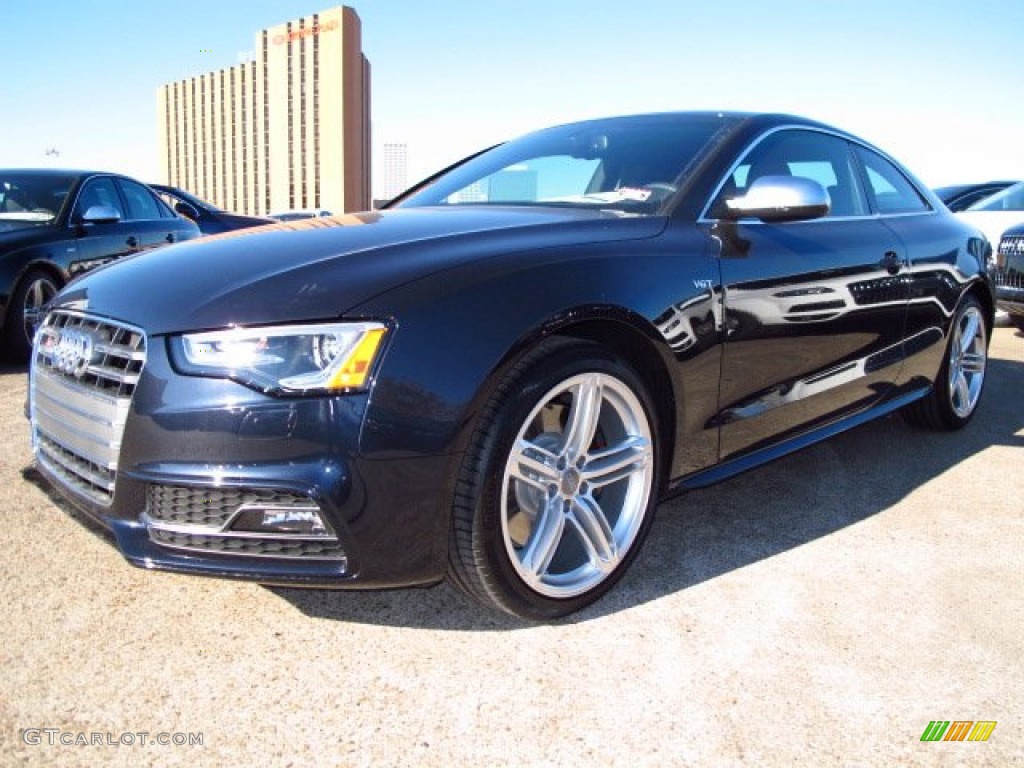 2014 S5 3.0T Premium Plus quattro Coupe - Moonlight Blue Metallic / Black/Chestnut Brown photo #5