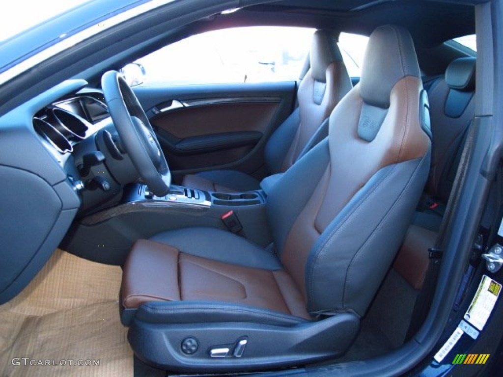2014 S5 3.0T Premium Plus quattro Coupe - Moonlight Blue Metallic / Black/Chestnut Brown photo #10