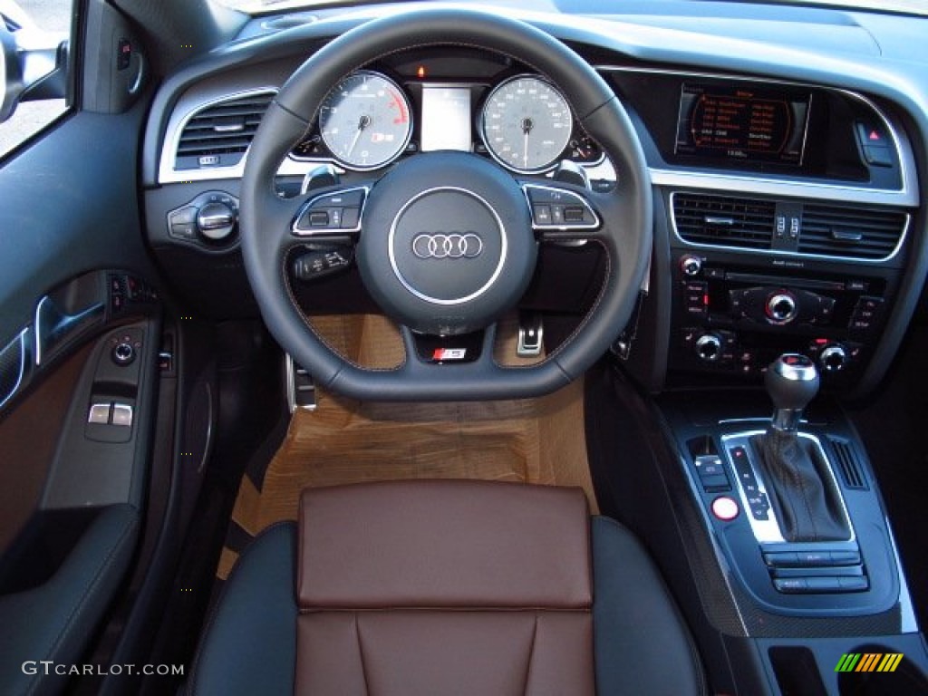 2014 S5 3.0T Premium Plus quattro Coupe - Moonlight Blue Metallic / Black/Chestnut Brown photo #12