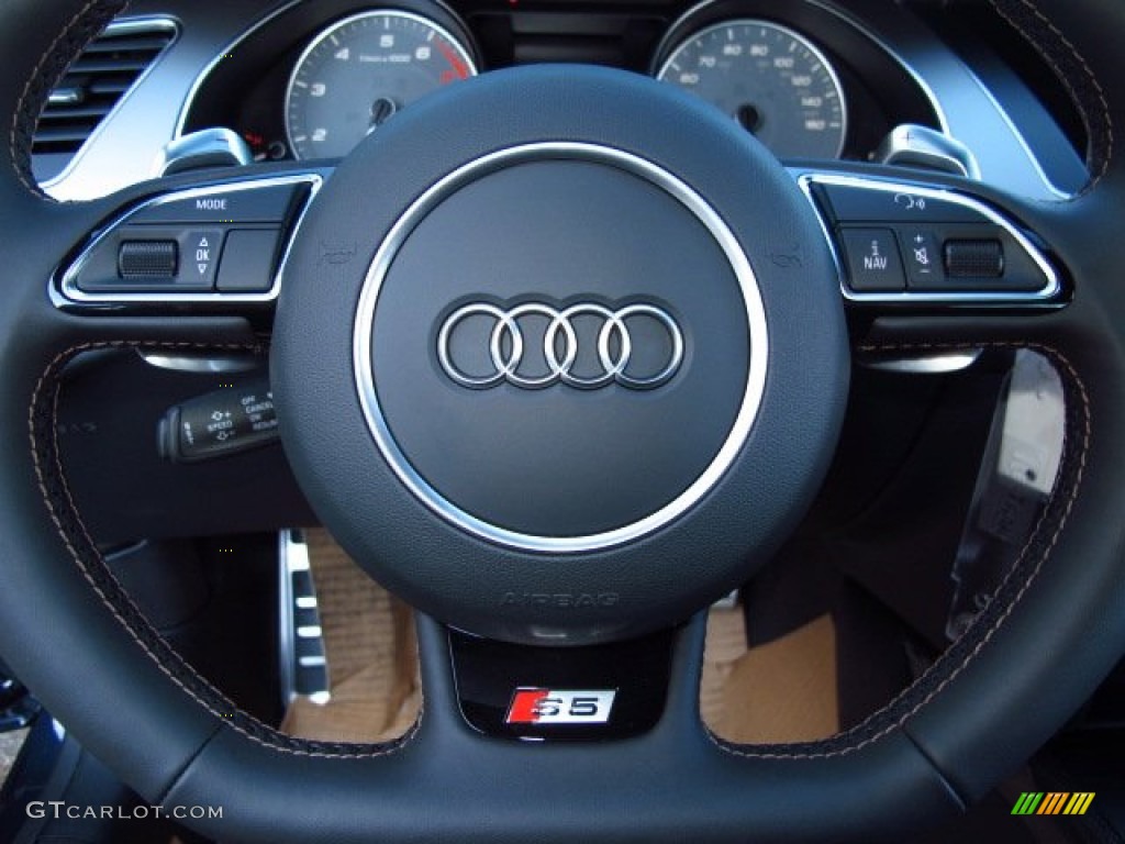 2014 S5 3.0T Premium Plus quattro Coupe - Moonlight Blue Metallic / Black/Chestnut Brown photo #17