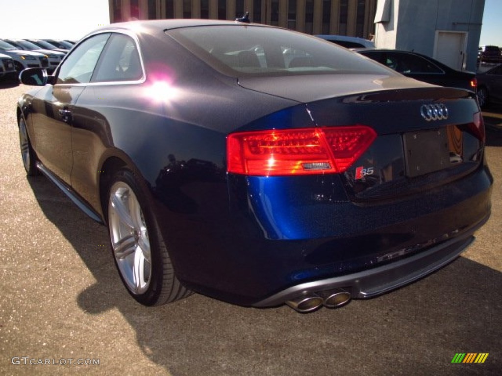 2014 S5 3.0T Premium Plus quattro Coupe - Estoril Blue Crystal / Black photo #4