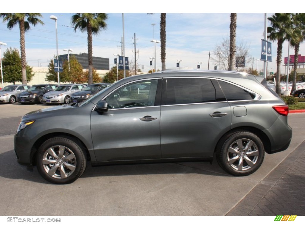 2014 Forest Mist Metallic Acura MDX Advance 88891705 Photo 4 Car Color Galleries