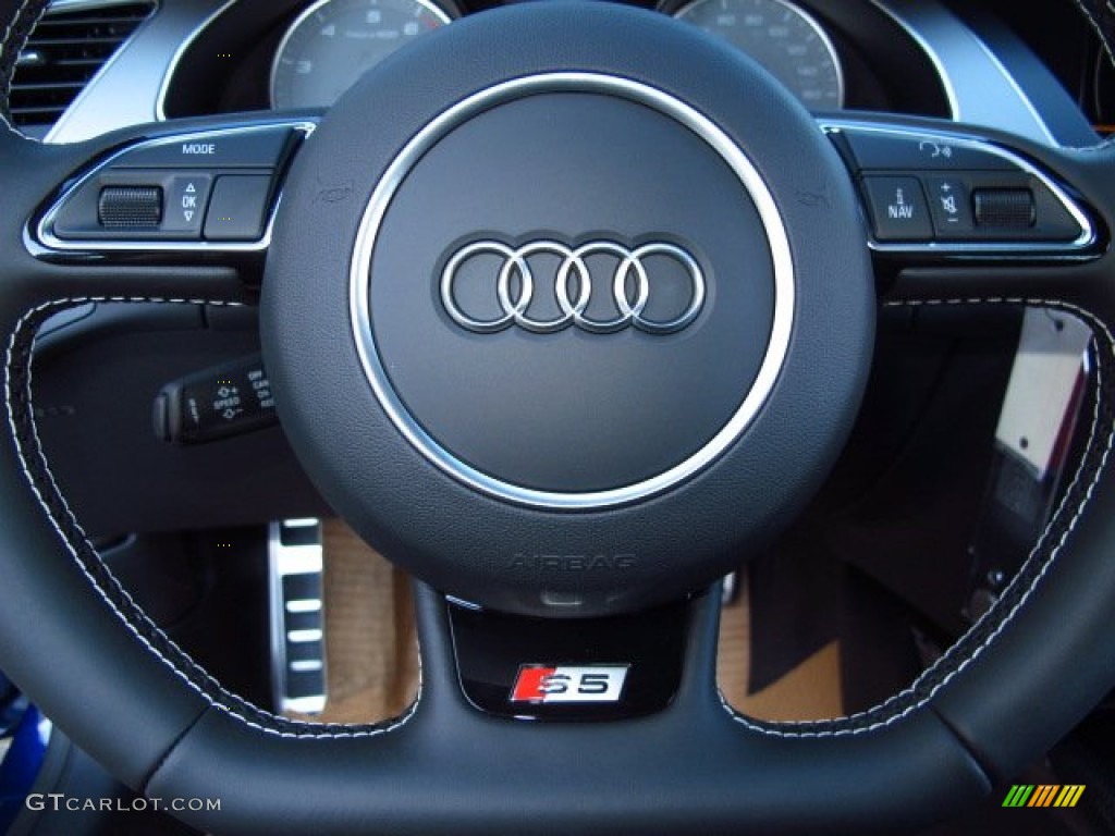 2014 S5 3.0T Premium Plus quattro Coupe - Estoril Blue Crystal / Black photo #17