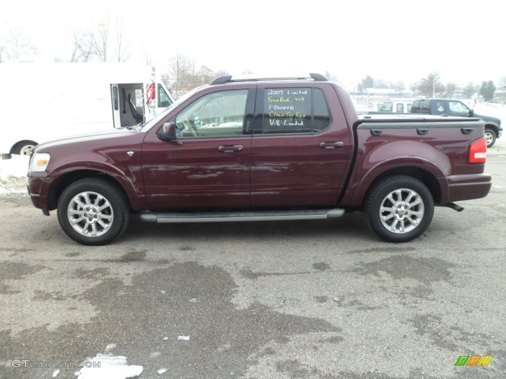 2007 Explorer Sport Trac Limited 4x4 - Red Fire / Camel photo #1