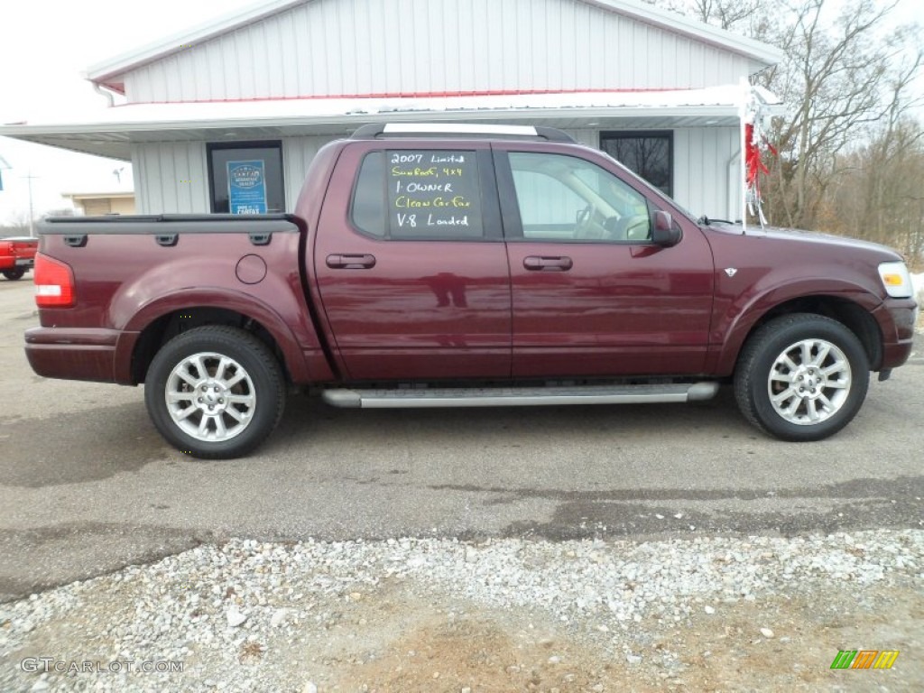 2007 Explorer Sport Trac Limited 4x4 - Red Fire / Camel photo #2