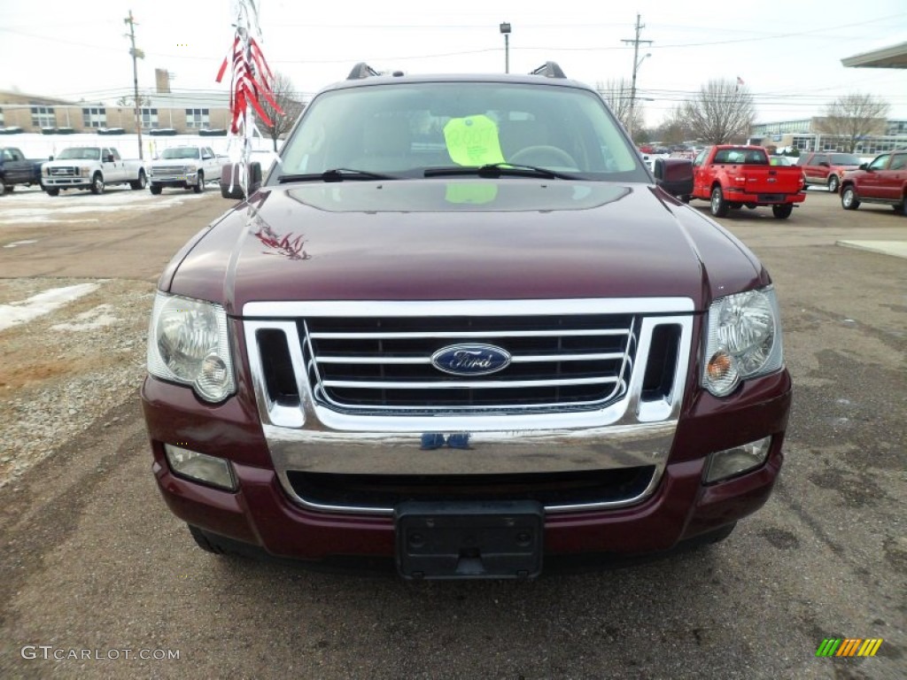 2007 Explorer Sport Trac Limited 4x4 - Red Fire / Camel photo #3