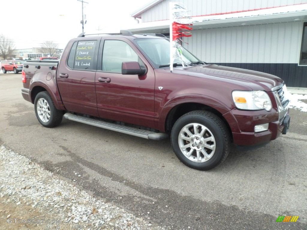 2007 Explorer Sport Trac Limited 4x4 - Red Fire / Camel photo #7