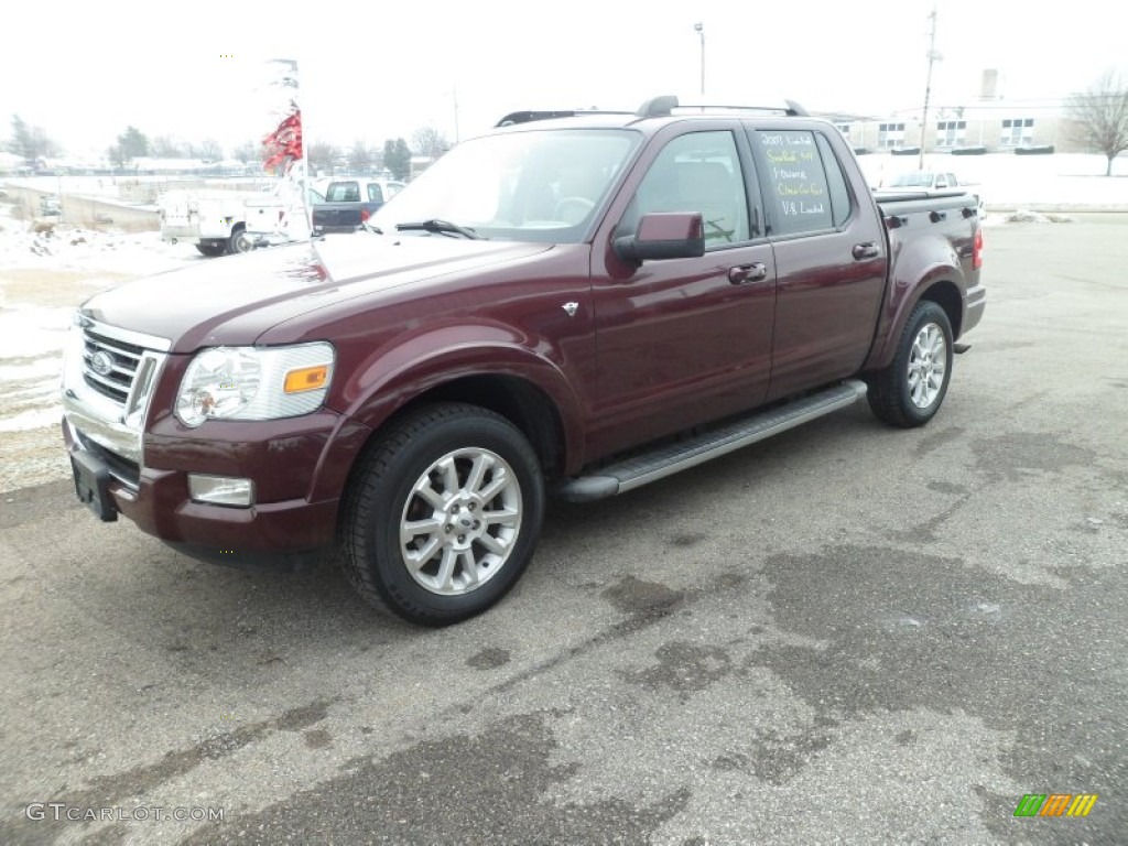 2007 Explorer Sport Trac Limited 4x4 - Red Fire / Camel photo #8