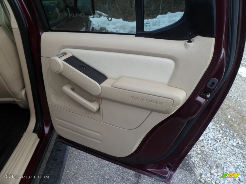 2007 Explorer Sport Trac Limited 4x4 - Red Fire / Camel photo #16