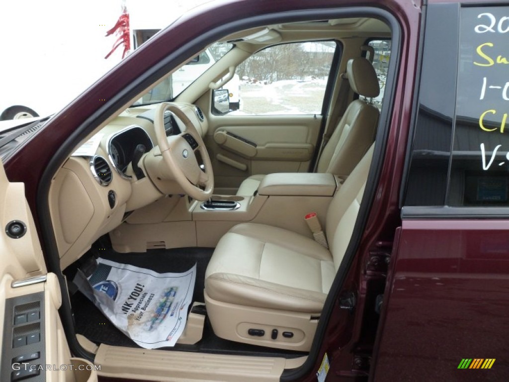 2007 Explorer Sport Trac Limited 4x4 - Red Fire / Camel photo #23