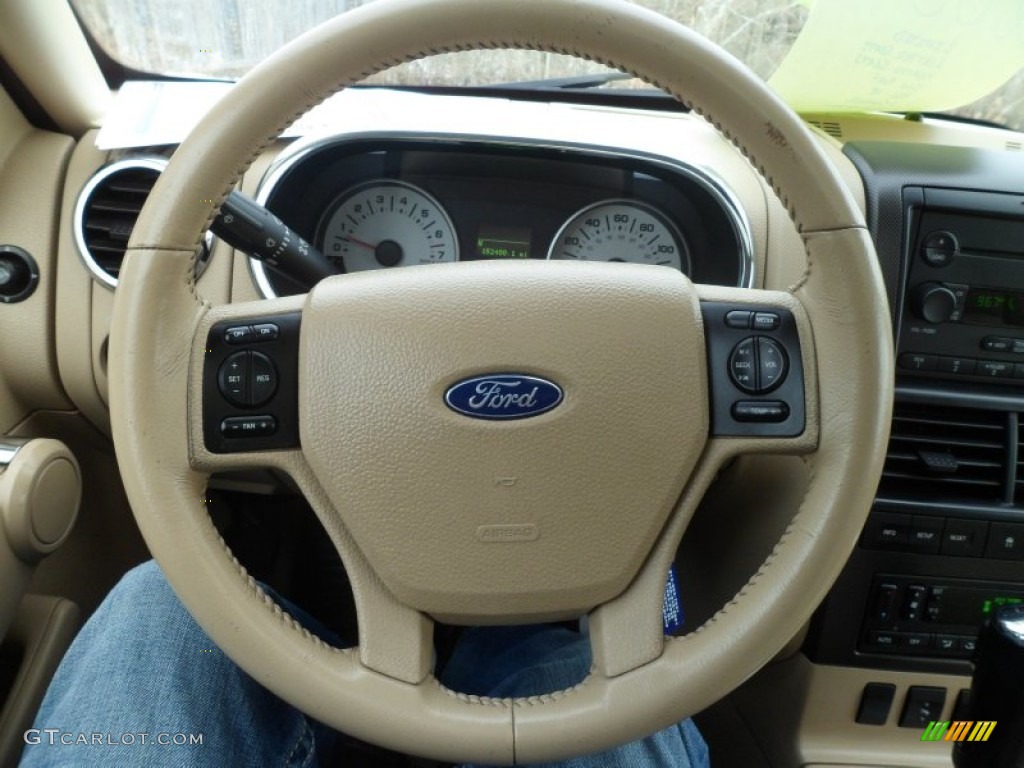 2007 Explorer Sport Trac Limited 4x4 - Red Fire / Camel photo #32