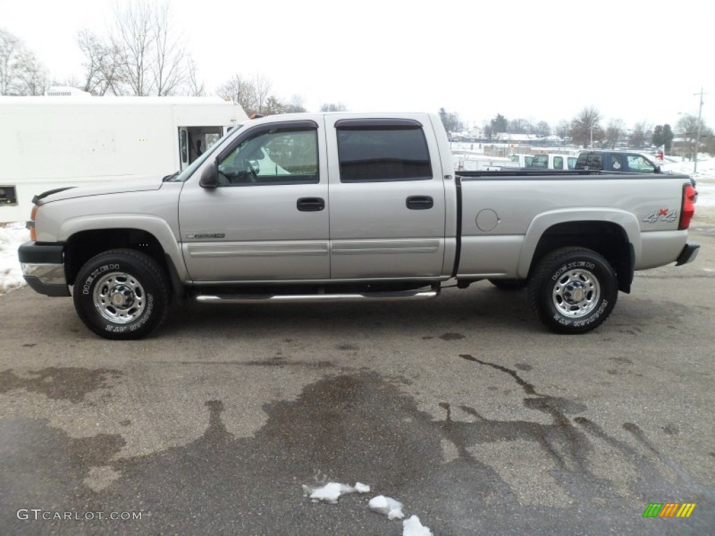 2004 Silverado 2500HD LS Crew Cab 4x4 - Silver Birch / Dark Charcoal photo #1