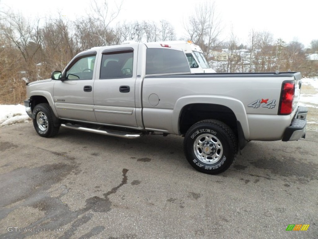 2004 Silverado 2500HD LS Crew Cab 4x4 - Silver Birch / Dark Charcoal photo #5