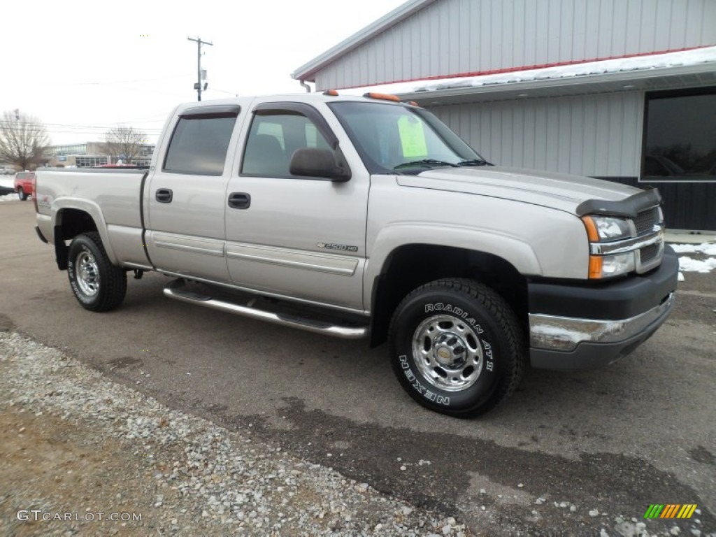 2004 Silverado 2500HD LS Crew Cab 4x4 - Silver Birch / Dark Charcoal photo #7