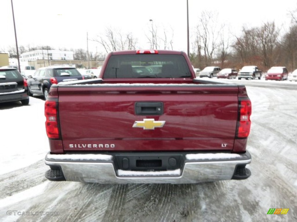 2014 Silverado 1500 LT Double Cab 4x4 - Deep Ruby Metallic / Jet Black photo #6