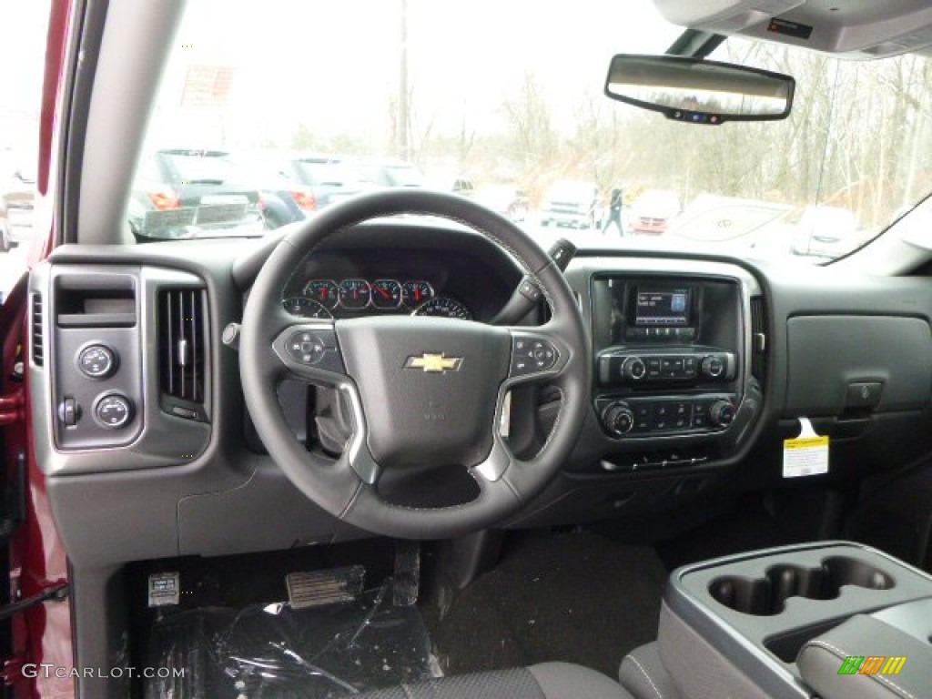 2014 Silverado 1500 LT Double Cab 4x4 - Deep Ruby Metallic / Jet Black photo #12