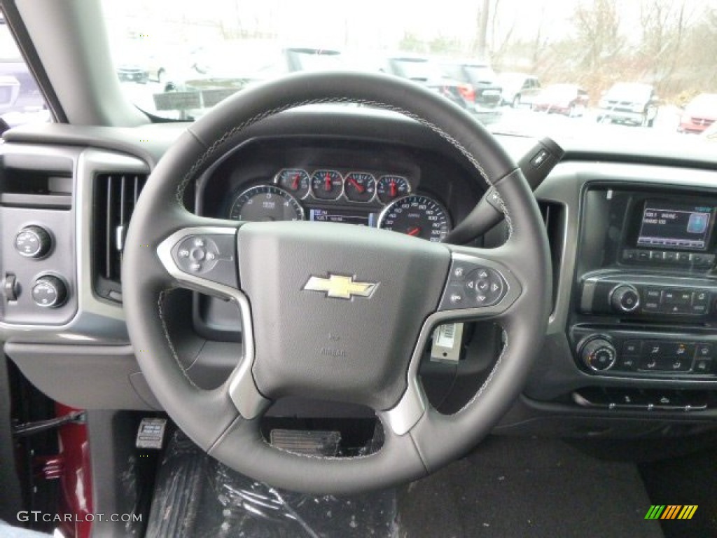 2014 Silverado 1500 LT Double Cab 4x4 - Deep Ruby Metallic / Jet Black photo #16