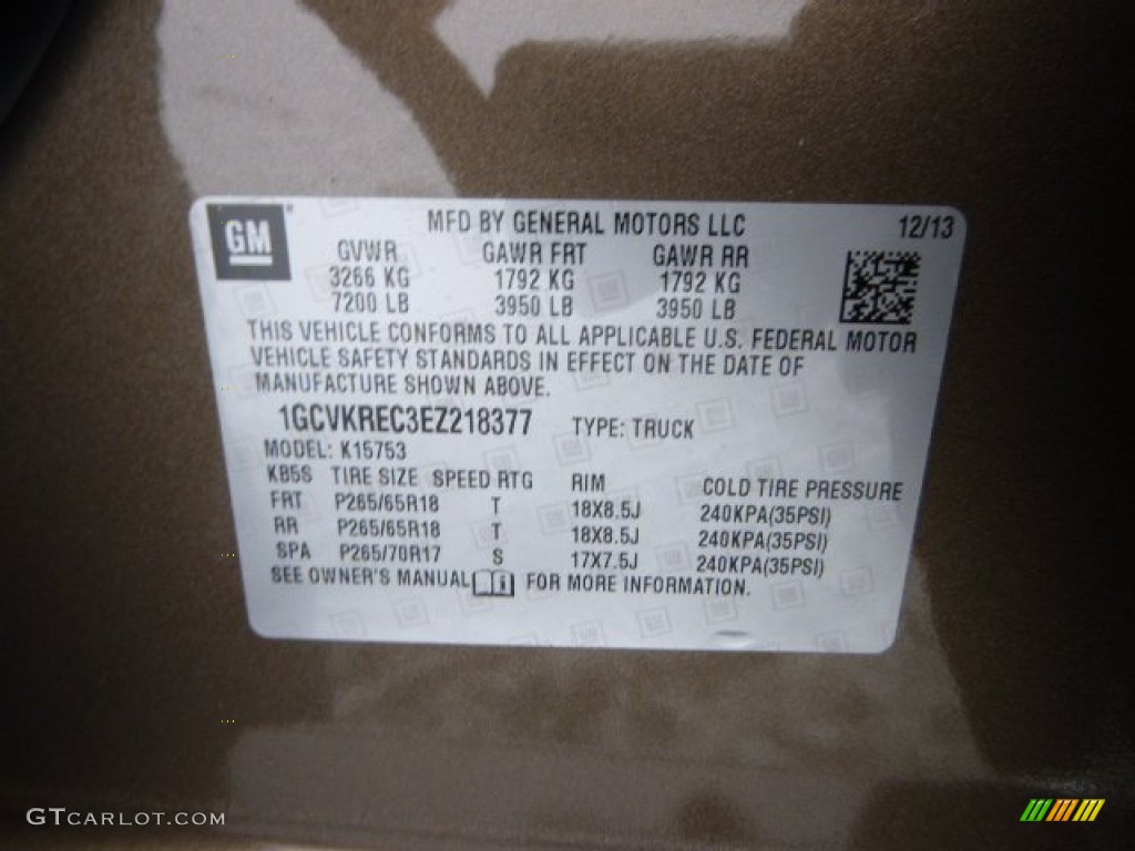 2014 Silverado 1500 LTZ Z71 Double Cab 4x4 - Brownstone Metallic / Jet Black photo #20