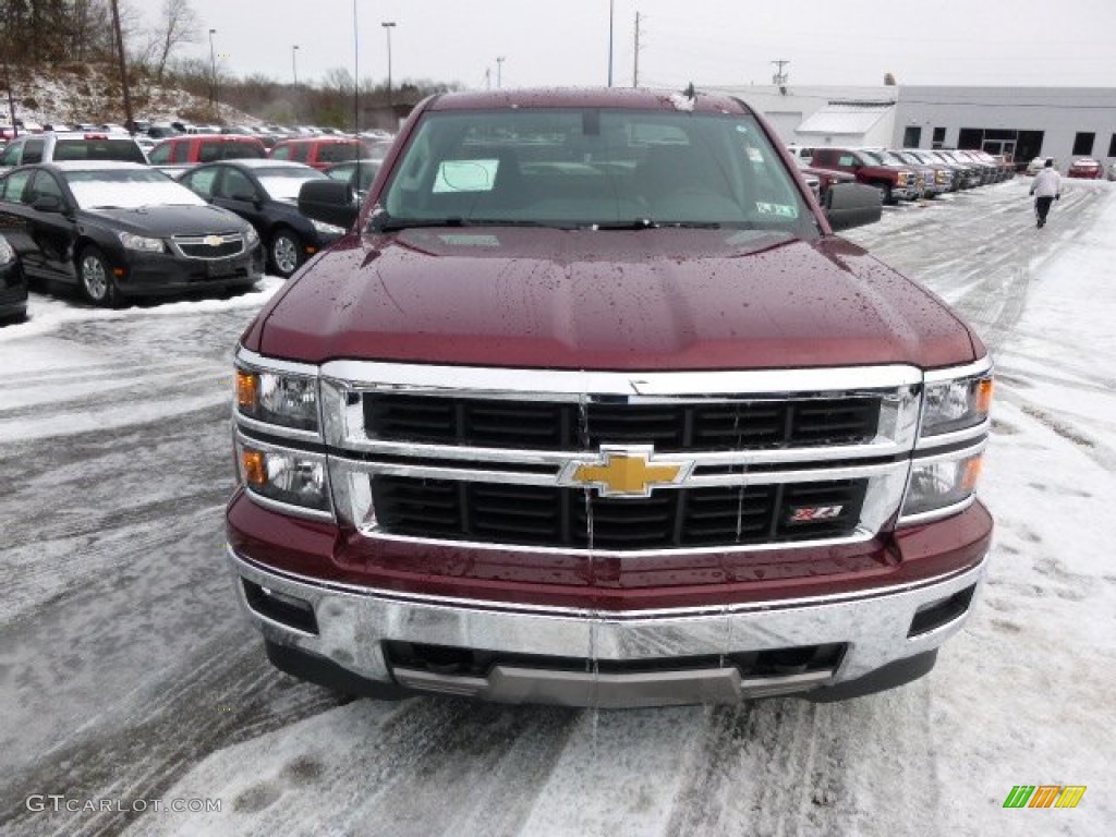 2014 Silverado 1500 LT Double Cab 4x4 - Deep Ruby Metallic / Jet Black photo #2