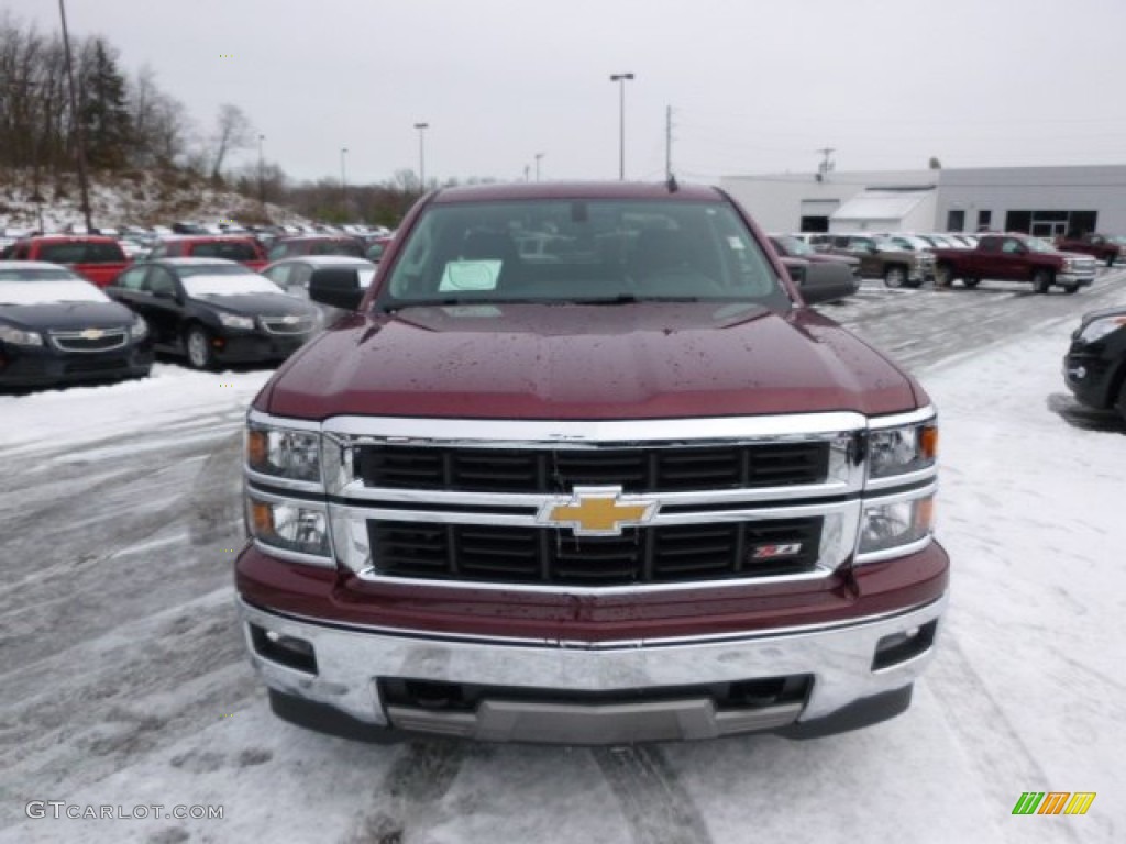 2014 Silverado 1500 LT Double Cab 4x4 - Deep Ruby Metallic / Jet Black photo #2